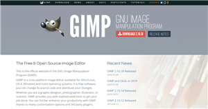 GIMP web page 